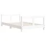 Estructura de cama para niños madera de pino blanco 80x160 cm de vidaXL, Cunas y camas para niños - Ref: Foro24-834430, Preci...