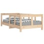 Kinderbettgestell aus massivem Kiefernholz 70x140 cm von vidaXL, Kinderbetten und Betten für Kinder - Ref: Foro24-834426, Pre...