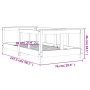 Kinderbettgestell aus massivem Kiefernholz 70x140 cm von vidaXL, Kinderbetten und Betten für Kinder - Ref: Foro24-834426, Pre...