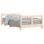 Estructura de cama para niños madera maciza de pino 80x160 cm
