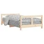 Kinderbettgestell aus massivem Kiefernholz 80x160 cm von vidaXL, Kinderbetten und Betten für Kinder - Ref: Foro24-834429, Pre...