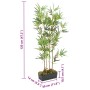 Árbol de bambú artificial con 552 hojas verde 120 cm en Flora artificial | Comprar online en Foro24