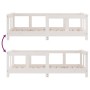 Bettgestell für Kinder Zirbenholz weiß 70x140 cm von vidaXL, Kinderbetten und Betten für Kinder - Ref: Foro24-834427, Preis: ...