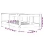 Bed frame for children made of white pine wood 70x140 cm by vidaXL, Cribs and beds for children - Ref: Foro24-834427, Price: ...