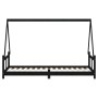 Bettgestell für Kinder Kiefernholz schwarz 80x200 cm von vidaXL, Kinderbetten und Betten für Kinder - Ref: Foro24-834452, Pre...