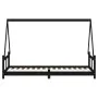 Estructura de cama para niños madera de pino negro 80x200 cm de vidaXL, Cunas y camas para niños - Ref: Foro24-834452, Precio...