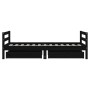 Children's bed frame with drawers made of black pine wood 80x160 cm by vidaXL, Cribs and beds for children - Ref: Foro24-8344...