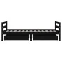 Estructura cama infantil y cajones madera pino negro 80x160 cm de vidaXL, Cunas y camas para niños - Ref: Foro24-834446, Prec...