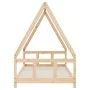 Kinderbettgestell aus massivem Kiefernholz 90x190 cm von vidaXL, Kinderbetten und Betten für Kinder - Ref: Foro24-834462, Pre...
