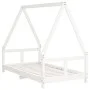 White pine wood children's bed frame 80x160 cm by vidaXL, Cribs and beds for children - Ref: Foro24-834460, Price: 113,52 €, ...