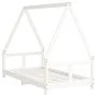 White pine wood children's bed frame 80x160 cm by vidaXL, Cribs and beds for children - Ref: Foro24-834460, Price: 113,52 €, ...
