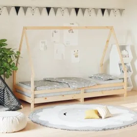 Children's bed frame solid pine wood 80x200 cm by vidaXL, Cribs and beds for children - Ref: Foro24-834480, Price: 96,22 €, D...