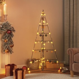 Árbol de Navidad para decoración metal negro 140 cm