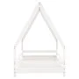 Estructura de cama para niños madera de pino blanco 90x190 cm de vidaXL, Cunas y camas para niños - Ref: Foro24-834493, Preci...