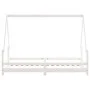 Estructura de cama para niños madera de pino blanco 90x190 cm de vidaXL, Cunas y camas para niños - Ref: Foro24-834493, Preci...