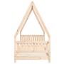 Kinderbettgestell aus massivem Kiefernholz 80x200 cm von vidaXL, Kinderbetten und Betten für Kinder - Ref: Foro24-834495, Pre...