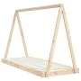 Solid pine wood bed frame for children 80x200 cm by vidaXL, Cribs and beds for children - Ref: Foro24-834534, Price: 86,74 €,...
