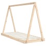 Bettgestell aus massivem Zirbenholz für Kinder 80x200 cm von vidaXL, Kinderbetten und Betten für Kinder - Ref: Foro24-834534,...