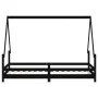 Estructura de cama para niños madera de pino negro 90x190 cm de vidaXL, Cunas y camas para niños - Ref: Foro24-834494, Precio...