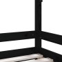 Black pine wood children's bed frame 90x190 cm by vidaXL, Cribs and beds for children - Ref: Foro24-834494, Price: 98,43 €, D...