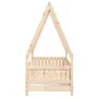 Estructura de cama para niños madera maciza de pino 70x140 cm de vidaXL, Cunas y camas para niños - Ref: Foro24-834501, Preci...