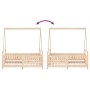Estructura de cama para niños madera maciza de pino 70x140 cm de vidaXL, Cunas y camas para niños - Ref: Foro24-834501, Preci...