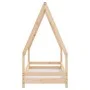 Estructura de cama para niños madera maciza de pino 70x140 cm de vidaXL, Cunas y camas para niños - Ref: Foro24-834486, Preci...
