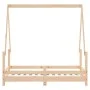Estructura de cama para niños madera maciza de pino 70x140 cm de vidaXL, Cunas y camas para niños - Ref: Foro24-834486, Preci...