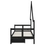 Children's bed frame with black pine wood drawers 80x200cm by vidaXL, Cribs and beds for children - Ref: Foro24-834551, Price...