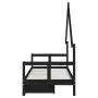 Children's bed frame with black pine wood drawers 80x200cm by vidaXL, Cribs and beds for children - Ref: Foro24-834551, Price...