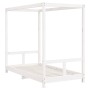 Estructura de cama para niños madera de pino blanco 80x160 cm de vidaXL, Cunas y camas para niños - Ref: Foro24-834514, Preci...