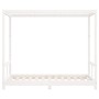 Estructura de cama para niños madera de pino blanco 80x160 cm de vidaXL, Cunas y camas para niños - Ref: Foro24-834514, Preci...