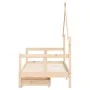 Children's bed frame with pine wood drawers 80x160cm by vidaXL, Cribs and beds for children - Ref: Foro24-834543, Price: 106,...