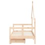 Kinderbettgestell mit Kiefernholzschubladen 80x160cm von vidaXL, Kinderbetten und Betten für Kinder - Ref: Foro24-834543, Pre...
