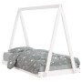 Kinderbettgestell Zirbenholz weiß 80x160 cm von vidaXL, Kinderbetten und Betten für Kinder - Ref: Foro24-834529, Preis: 112,4...