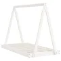 Estructura de cama para niños madera de pino blanco 80x160 cm de vidaXL, Cunas y camas para niños - Ref: Foro24-834529, Preci...