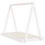 Kinderbettgestell Zirbenholz weiß 80x160 cm von vidaXL, Kinderbetten und Betten für Kinder - Ref: Foro24-834529, Preis: 112,4...