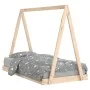 Children's bed frame solid pine wood 80x160 cm by vidaXL, Cribs and beds for children - Ref: Foro24-834528, Price: 85,43 €, D...
