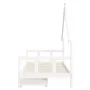 Children's bed frame with white pine wood drawers 90x200 cm by vidaXL, Cribs and beds for children - Ref: Foro24-834553, Pric...