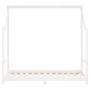 Estructura de cama para niños madera de pino blanco 80x160 cm de vidaXL, Cunas y camas para niños - Ref: Foro24-835710, Preci...