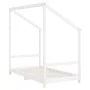 Estructura de cama para niños madera de pino blanco 80x160 cm de vidaXL, Cunas y camas para niños - Ref: Foro24-835710, Preci...