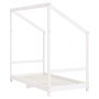 Estructura de cama para niños madera de pino blanco 80x160 cm de vidaXL, Cunas y camas para niños - Ref: Foro24-835710, Preci...
