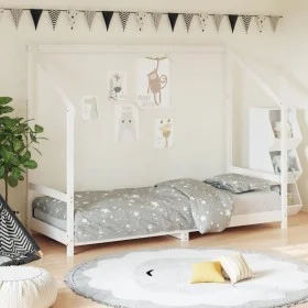 White pine wood children's bed frame 80x200 cm by vidaXL, Cribs and beds for children - Ref: Foro24-835701, Price: 101,19 €, ...