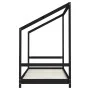 Estructura de cama para niños madera de pino negro 90x190 cm de vidaXL, Cunas y camas para niños - Ref: Foro24-835714, Precio...