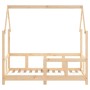 Kinderbettgestell aus massivem Kiefernholz 70x140 cm von vidaXL, Kinderbetten und Betten für Kinder - Ref: Foro24-835721, Pre...