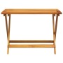 Mesa de jardín plegable madera maciza de acacia 90x52,5x65 cm