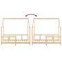 Kinderbettgestell aus massivem Kiefernholz 70x140 cm von vidaXL, Kinderbetten und Betten für Kinder - Ref: Foro24-835721, Pre...