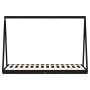 Estructura de cama para niños madera de pino negro 90x190 cm de vidaXL, Cunas y camas para niños - Ref: Foro24-834533, Precio...