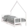 Children's bed frame with white pine wood drawers 80x200 cm by vidaXL, Cribs and beds for children - Ref: Foro24-834550, Pric...