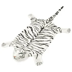 White 144 cm tiger plush carpet by vidaXL, Rugs - Ref: Foro24-80169, Price: 41,96 €, Discount: %